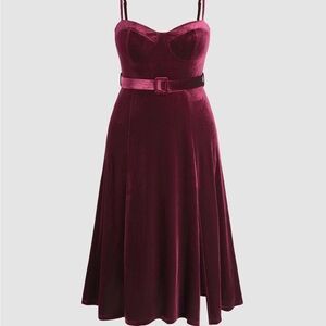Cider maroon midi dress, size XL